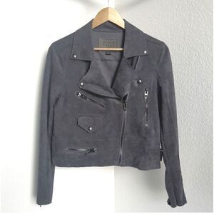 BLANK NYC Faux Suede Moto Bike Jacket